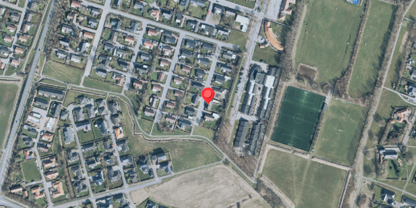Oversvømmelsesrisiko fra vandløb på Solparken 33, 7830 Vinderup