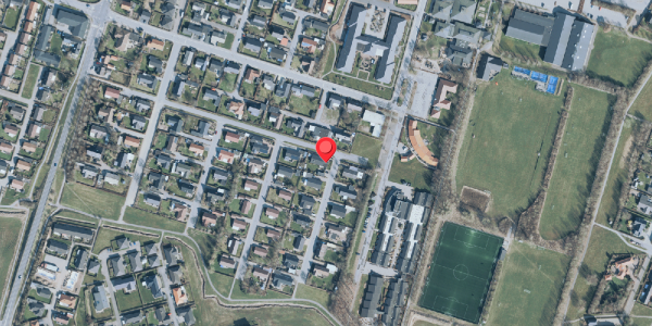 Oversvømmelsesrisiko fra vandløb på Solparken 36, 7830 Vinderup