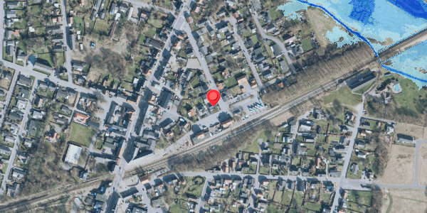 Oversvømmelsesrisiko fra vandløb på Stationsvej 9, 7830 Vinderup
