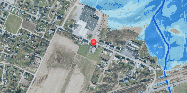 Oversvømmelsesrisiko fra vandløb på Strandvejen 21, 7830 Vinderup