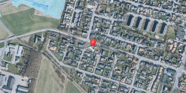 Oversvømmelsesrisiko fra vandløb på Vesterlund 48, 7830 Vinderup