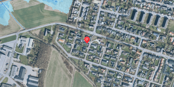 Oversvømmelsesrisiko fra vandløb på Vesterlund 52, 7830 Vinderup