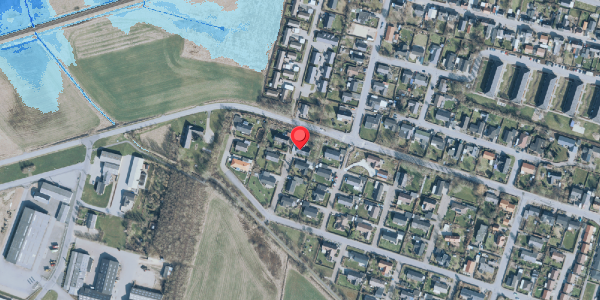 Oversvømmelsesrisiko fra vandløb på Vesterlund 64, 7830 Vinderup