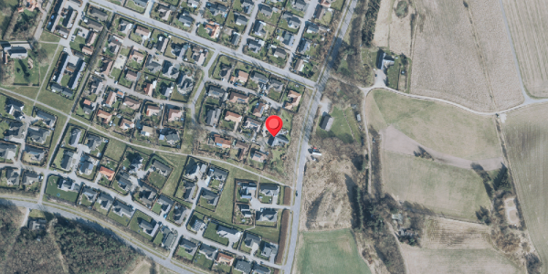 Oversvømmelsesrisiko fra vandløb på Vindelevgård 145, 7830 Vinderup