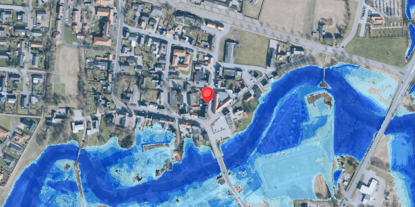 Oversvømmelsesrisiko fra vandløb på Strøget 3, 7280 Sønder Felding