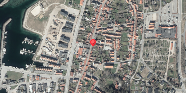 Oversvømmelsesrisiko fra vandløb på Nedergade 21, 8400 Ebeltoft