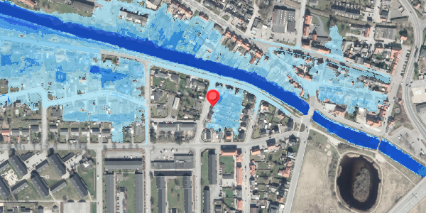 Oversvømmelsesrisiko fra vandløb på Blichersvej 1, 8500 Grenaa
