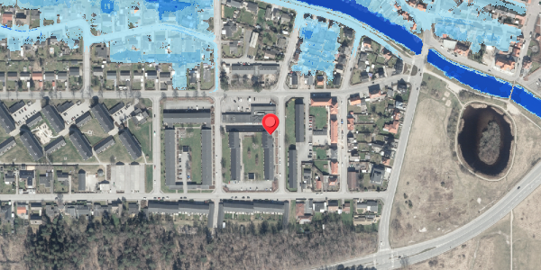 Oversvømmelsesrisiko fra vandløb på Blichersvej 10, . , 8500 Grenaa