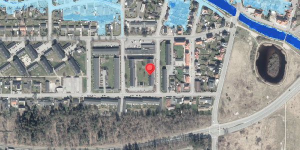 Oversvømmelsesrisiko fra vandløb på Blichersvej 50, 8500 Grenaa