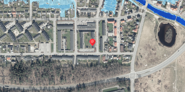 Oversvømmelsesrisiko fra vandløb på Blichersvej 58, 8500 Grenaa