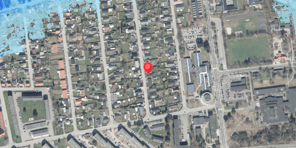 Oversvømmelsesrisiko fra vandløb på Duevej 23, . , 8500 Grenaa