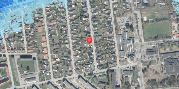Oversvømmelsesrisiko fra vandløb på Duevej 24, . , 8500 Grenaa