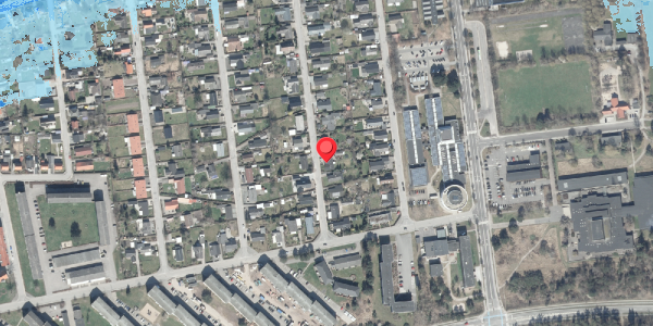 Oversvømmelsesrisiko fra vandløb på Duevej 25, . , 8500 Grenaa
