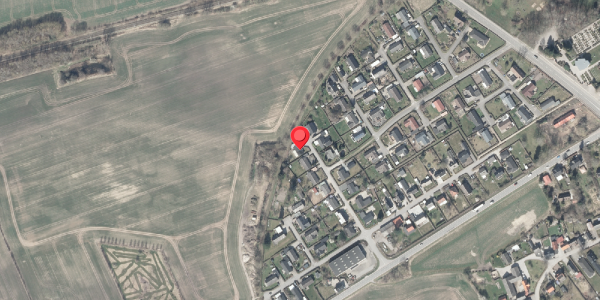 Oversvømmelsesrisiko fra vandløb på Elmevej 13, 8570 Trustrup