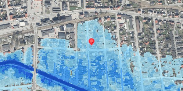 Oversvømmelsesrisiko fra vandløb på Enghegnet 9, 8500 Grenaa