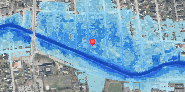 Oversvømmelsesrisiko fra vandløb på Enghegnet 23, . , 8500 Grenaa