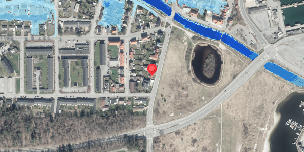 Oversvømmelsesrisiko fra vandløb på Kystvej 16, 1. , 8500 Grenaa