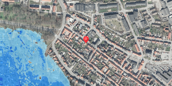 Oversvømmelsesrisiko fra vandløb på Lillegade 49, . , 8500 Grenaa