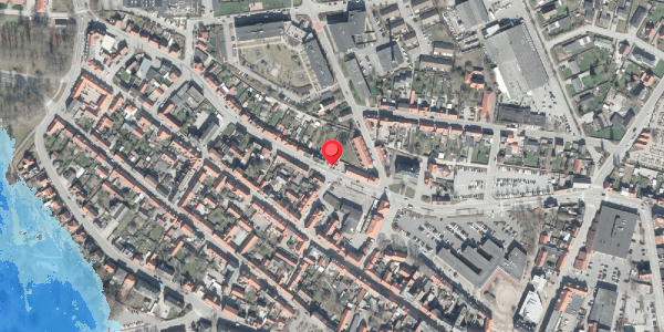 Oversvømmelsesrisiko fra vandløb på Markedsgade 14, . , 8500 Grenaa