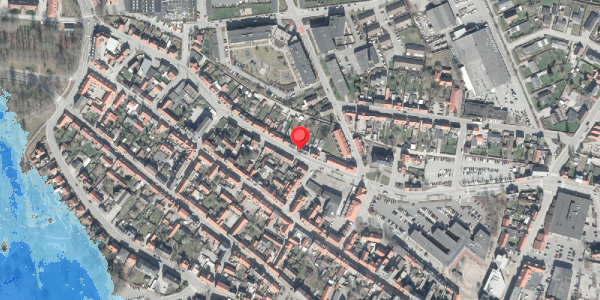 Oversvømmelsesrisiko fra vandløb på Markedsgade 18, . , 8500 Grenaa