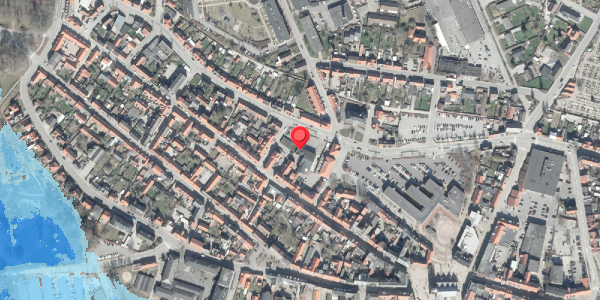 Oversvømmelsesrisiko fra vandløb på Markedsgade 21, 8500 Grenaa