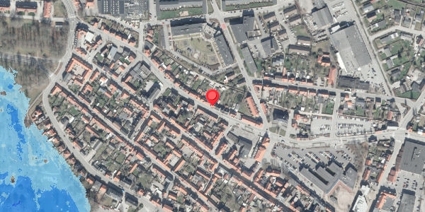 Oversvømmelsesrisiko fra vandløb på Markedsgade 22, . , 8500 Grenaa