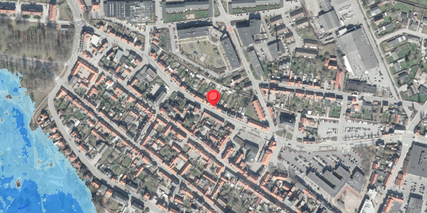 Oversvømmelsesrisiko fra vandløb på Markedsgade 24, . , 8500 Grenaa