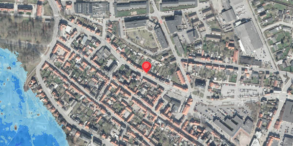 Oversvømmelsesrisiko fra vandløb på Markedsgade 26, . , 8500 Grenaa