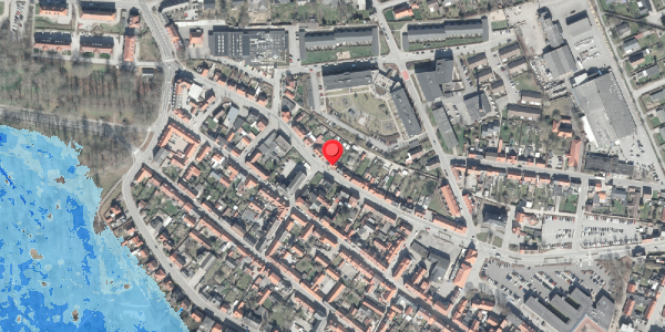 Oversvømmelsesrisiko fra vandløb på Markedsgade 36, 8500 Grenaa