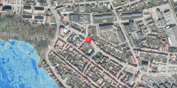 Oversvømmelsesrisiko fra vandløb på Markedsgade 41, 8500 Grenaa