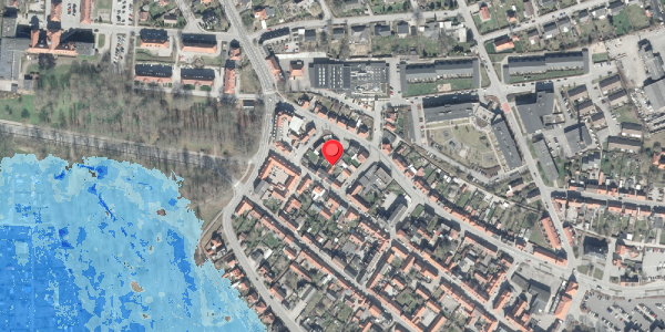 Oversvømmelsesrisiko fra vandløb på Markedsgade 47, 8500 Grenaa