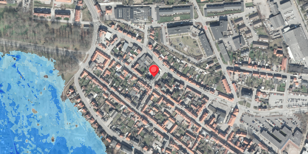Oversvømmelsesrisiko fra vandløb på Markstræde 7, 8500 Grenaa