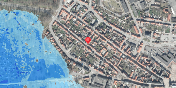 Oversvømmelsesrisiko fra vandløb på Mellemstræde 2A, 8500 Grenaa