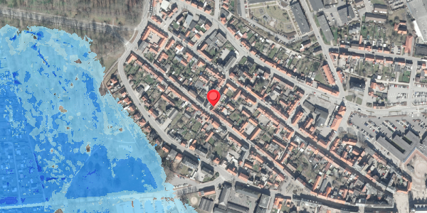 Oversvømmelsesrisiko fra vandløb på Mellemstræde 2B, . , 8500 Grenaa