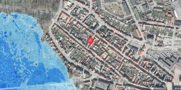 Oversvømmelsesrisiko fra vandløb på Mellemstræde 2C, . , 8500 Grenaa