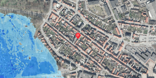 Oversvømmelsesrisiko fra vandløb på Mellemstræde 4, . , 8500 Grenaa