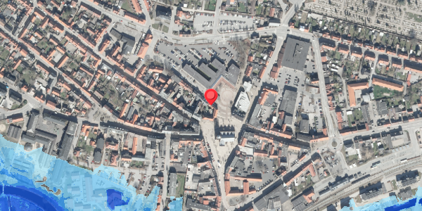 Oversvømmelsesrisiko fra vandløb på Mogensgade 1A, . , 8500 Grenaa