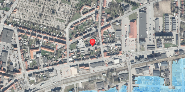 Oversvømmelsesrisiko fra vandløb på Nygade 9, 8500 Grenaa