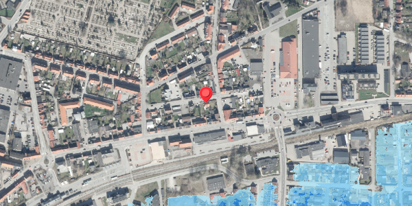 Oversvømmelsesrisiko fra vandløb på Nygade 12, 8500 Grenaa