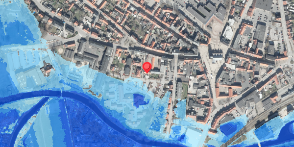 Oversvømmelsesrisiko fra vandløb på Posthaven 13, 1. mf, 8500 Grenaa