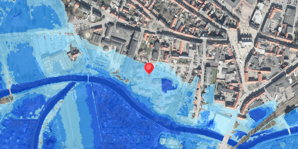 Oversvømmelsesrisiko fra vandløb på Posthaven 32, 8500 Grenaa