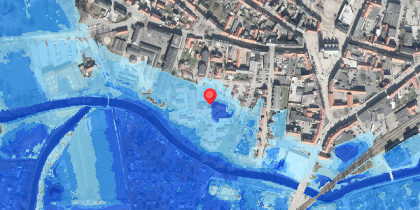 Oversvømmelsesrisiko fra vandløb på Posthaven 48, 8500 Grenaa