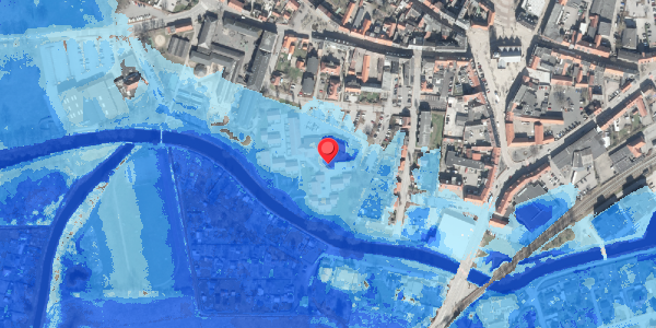 Oversvømmelsesrisiko fra vandløb på Posthaven 50B, . 2, 8500 Grenaa