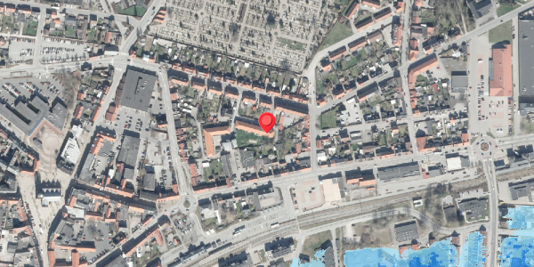 Oversvømmelsesrisiko fra vandløb på Rosengården 21, 8500 Grenaa