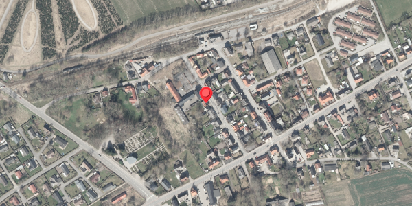 Oversvømmelsesrisiko fra vandløb på Skolegade 11, 8570 Trustrup