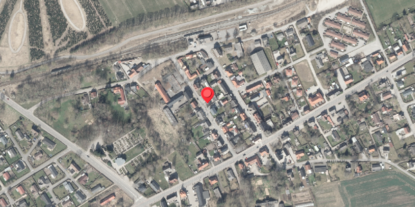 Oversvømmelsesrisiko fra vandløb på Skolegade 12, 8570 Trustrup