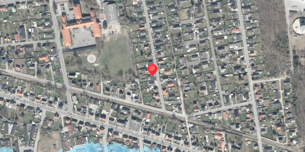 Oversvømmelsesrisiko fra vandløb på Solbakkevej 9, 8500 Grenaa