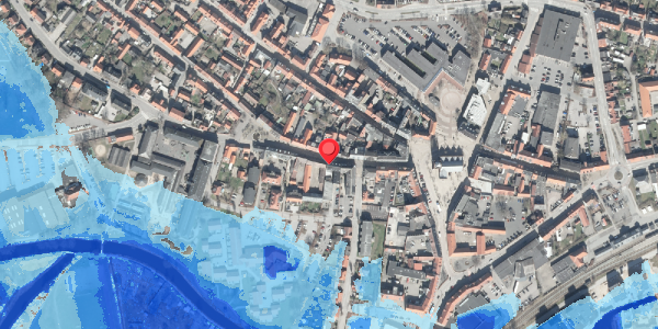Oversvømmelsesrisiko fra vandløb på Storegade 11D, . , 8500 Grenaa