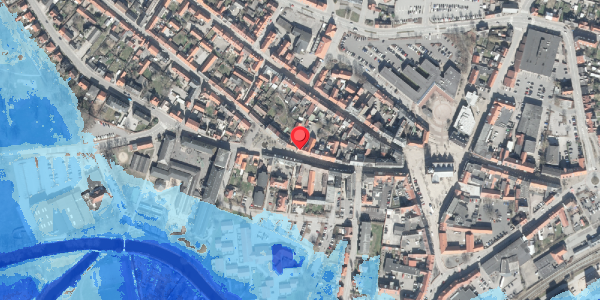 Oversvømmelsesrisiko fra vandløb på Storegade 16C, 8500 Grenaa