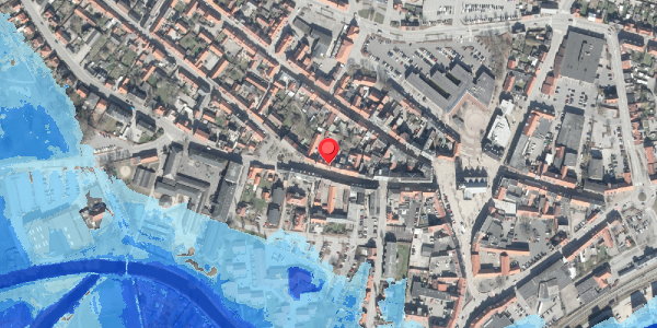 Oversvømmelsesrisiko fra vandløb på Storegade 16D, . , 8500 Grenaa